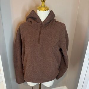 lululemon athletica terry cloth half zip fleece